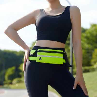 ceinture-running-jaune-multifonctions