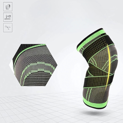 Genouillère-StabilPro-Vert-Tissage-3D