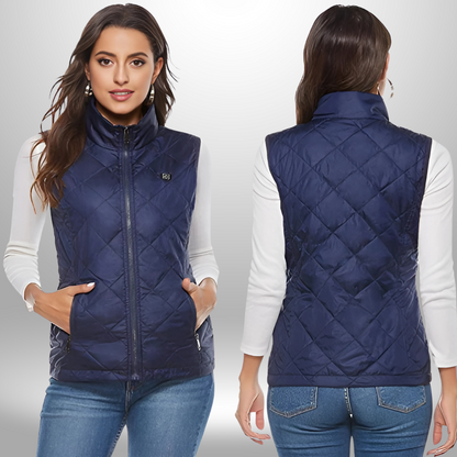veste-chauffante-femme-4-zones-de-chauffe-vue-avant-arriere